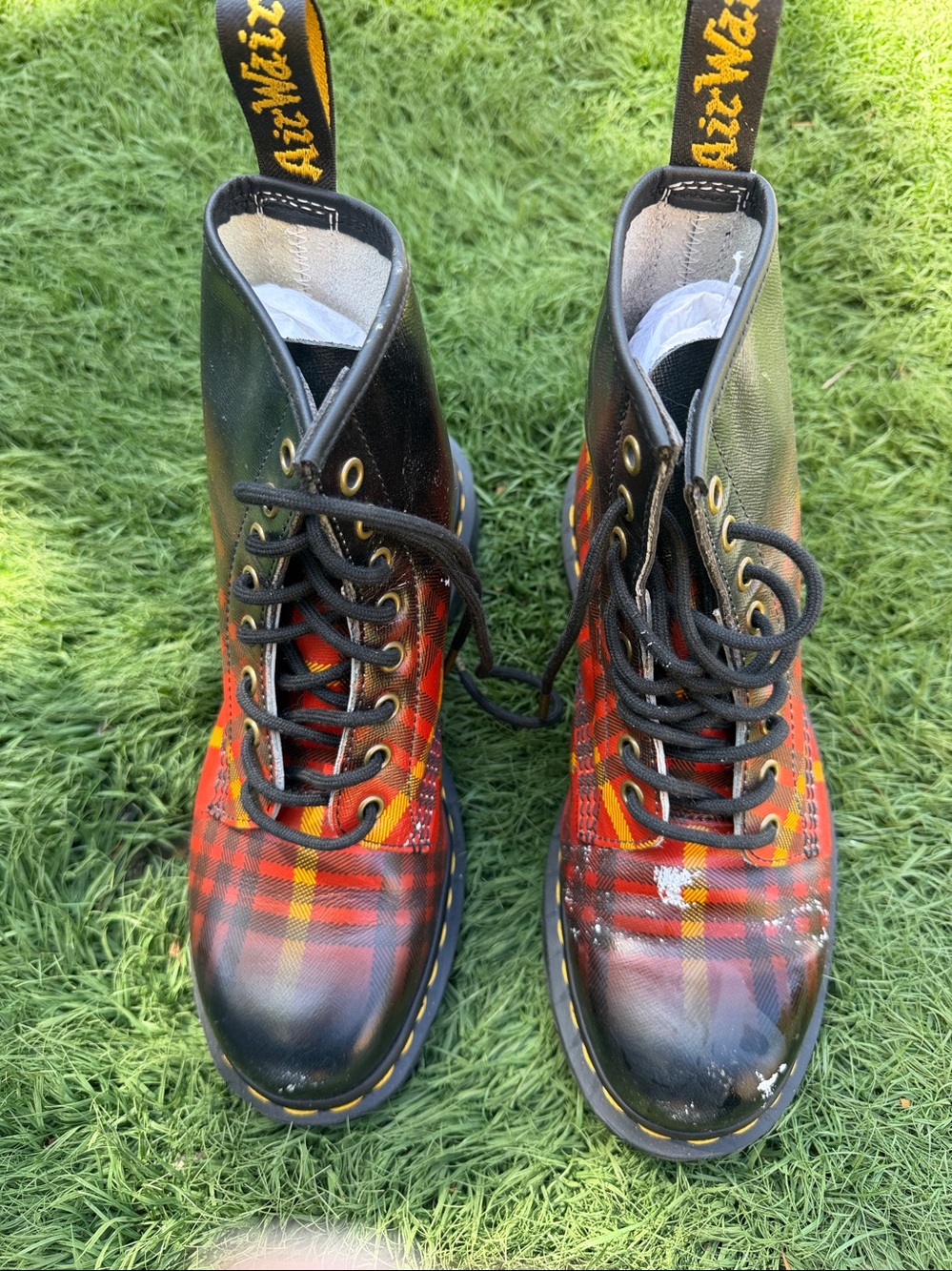 Dr Martens 1460 Tartan boots